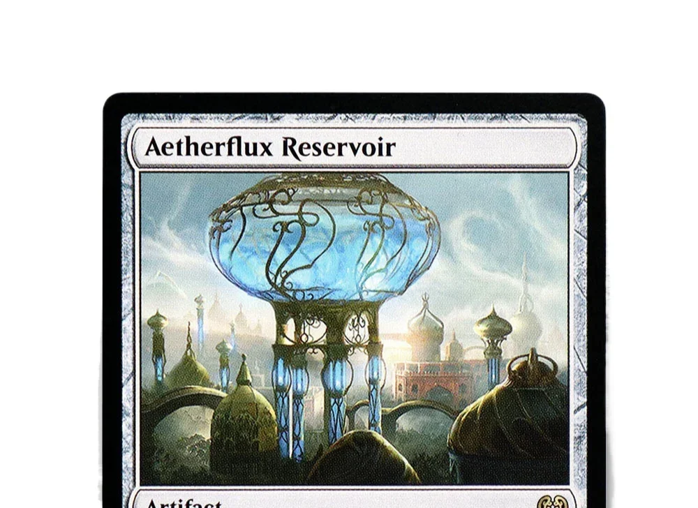 (خزان Aetherflux) لعبة بطاقات الوكيل السحري TCG باللون الأسود عالي الجودة لوحة تجميع الوكيل لعب أوراق التداول
