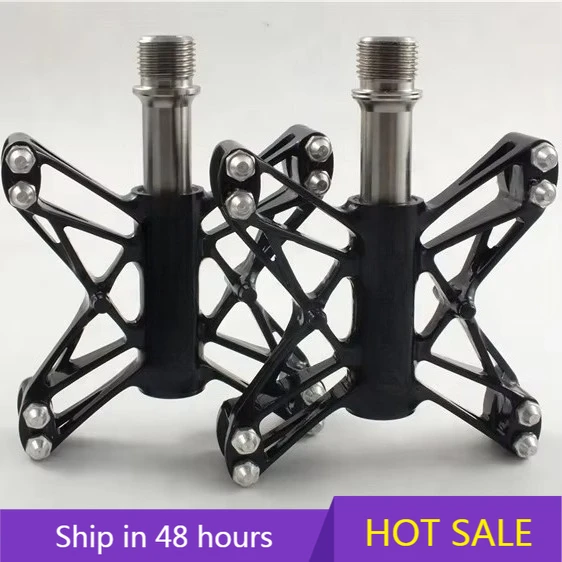 

POWER LEAPKACTUS TECH 210/pair Titanium Axle Pedals for Bicycle Anti-slip Ultralight CNC MTB Bike Pedal Cycling 3 Sealed Bearing