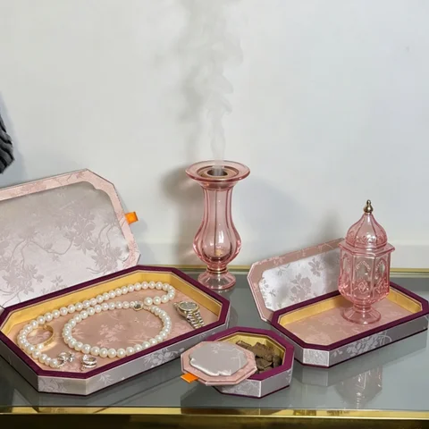 Silk Antique Style Jewelry Tray  Storage and Display for Jade, Agate, Bracelets, Earrings