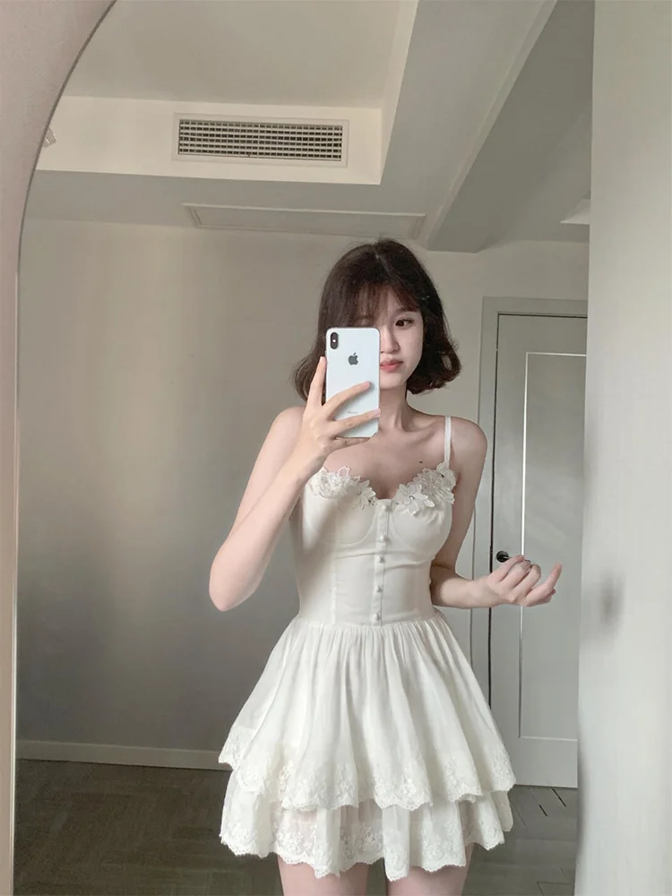 

Белая юбка-трапеция Dr SYJ с завышенной талией для полных женщин, комфортная повседневная модель для весны и лета