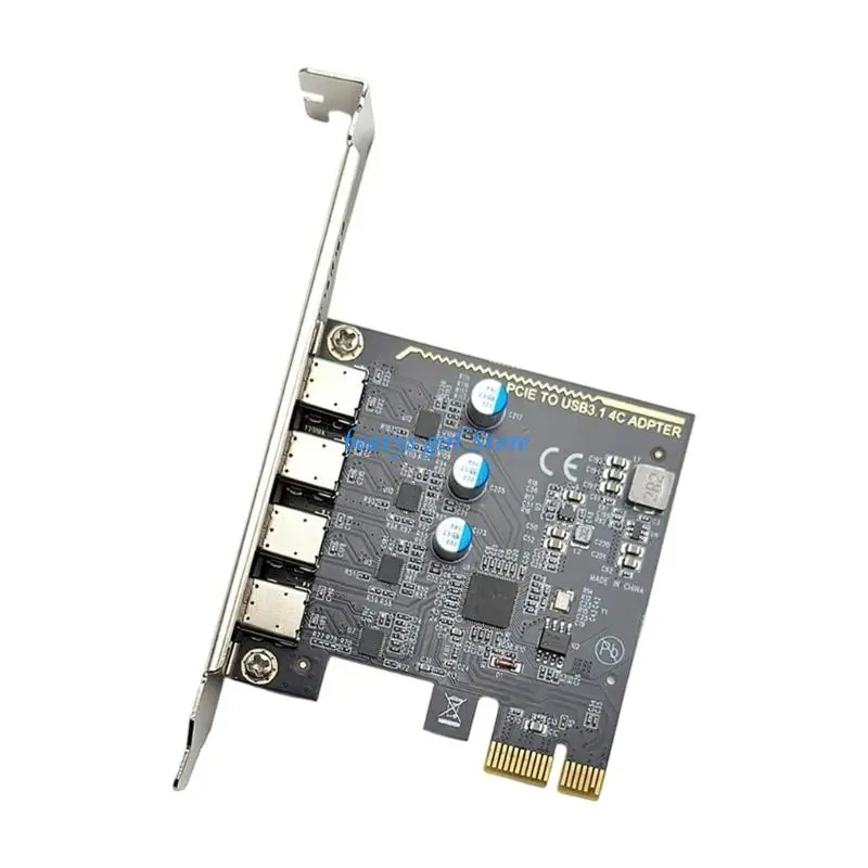 C7AB PCIExpress USB C Hub Card Equipped With 4 Port For Seamlessly Connection Across Various Devices