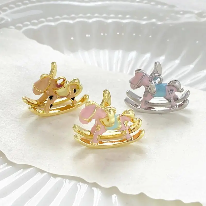 1 قطعة الكرتون لطيف الحصان Charms المعلقات DIY بها بنفسك صنع المجوهرات قلادة أقراط سوار الحلي اكسسوارات الإمدادات #2