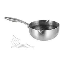 Japanese Tempura Fryer Pan Ramen Pan Milk Pot Saucer Deep Fryer Pot for Instant Noodles Stew Warm Milk French Fries Boil