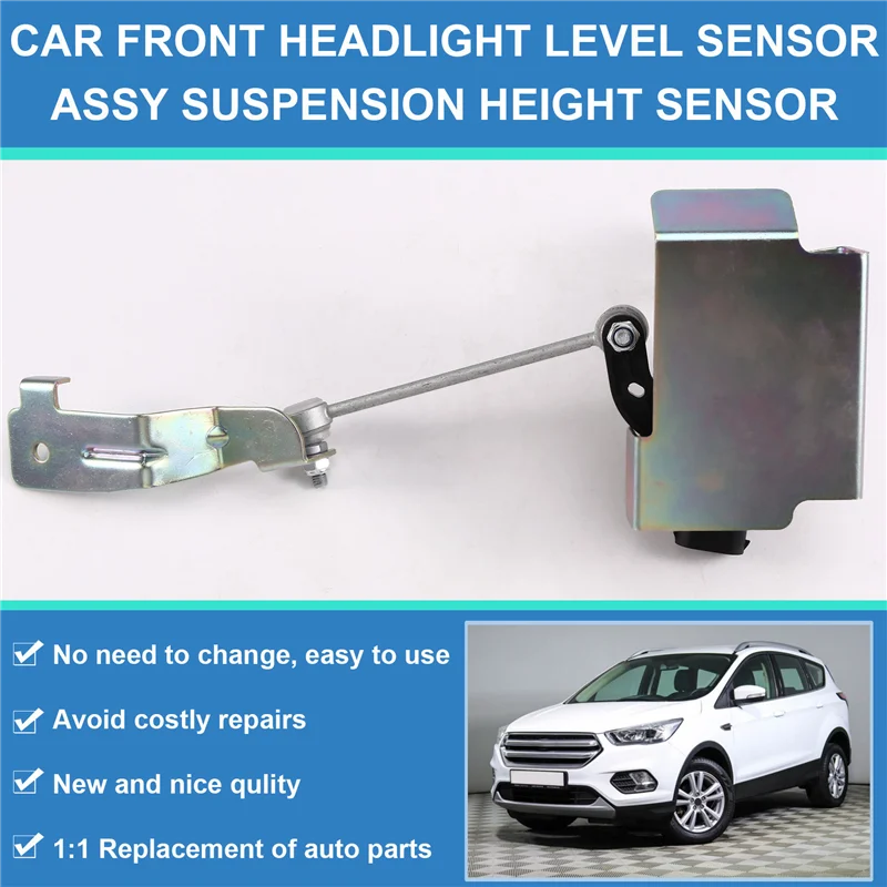 

Car Rear Headlight Level Sensor Assy For Ford Kuga 12-19 Suspension Height Sensor Bracket CV61-13D036-A CV61-13D036A-A08Q