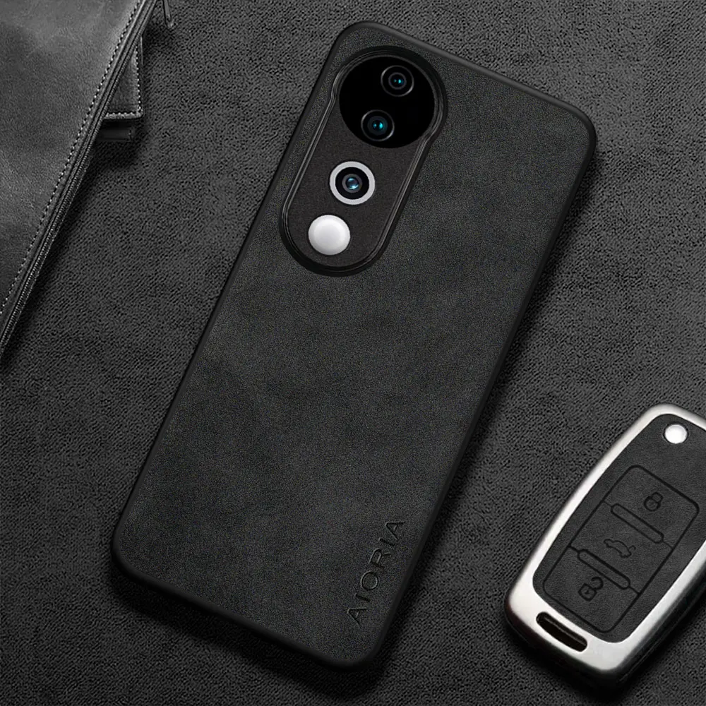 ل Vivo V40 V30 V27 Pro V30E V29E V27E حافظة كابا نمط الأعمال قسط بولي Leather الجلود غطاء الهاتف الرجعية coque funda