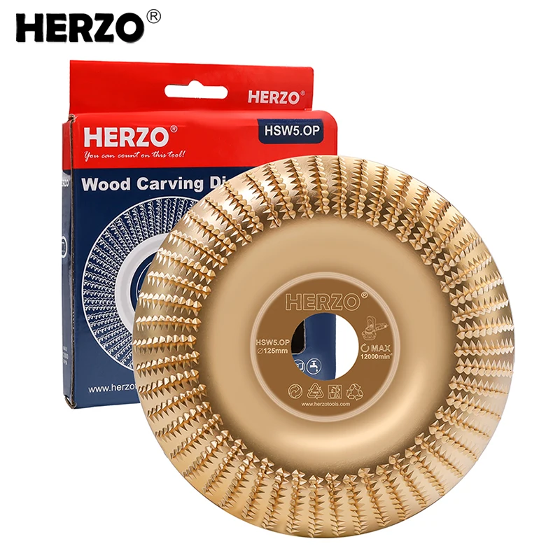 Herzo-disco de Lixamento para Madeira Rebarbadora Roda Ferramenta Rotativa Abrasiva Moagem de Madeira 125 mm