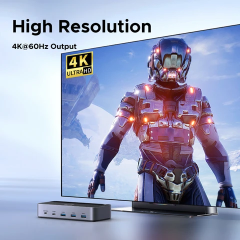 UGREEN HDMI KVM-переключатель для 2 ПК и 2 мониторов 4K 60Гц — фото устройства