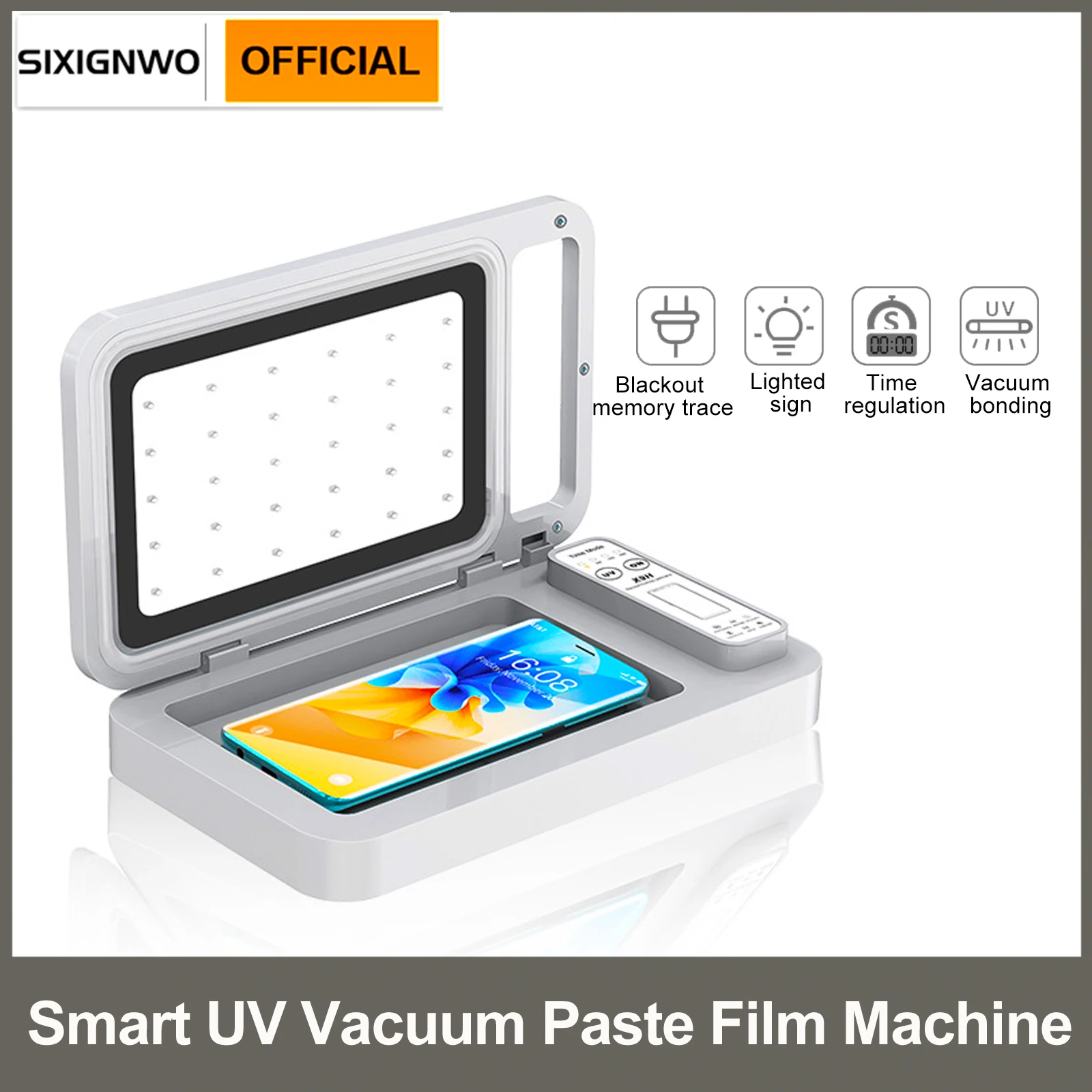 휴대폰 스마트 UV 진공 페이스트 필름 기계, UV 라이트 박스, 빠른 경화, 모든 종류의 휴대폰 하이드로겔 필름, 자동 포일 기계