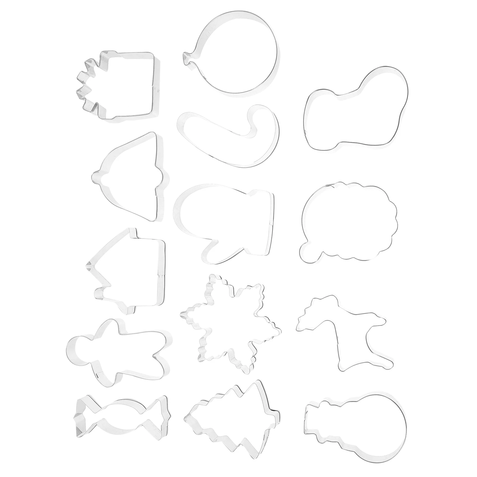 

14 Pcs Set Cookie Molds Chocolate Stainless Steel Scone Cutters for Baking Biscuits
