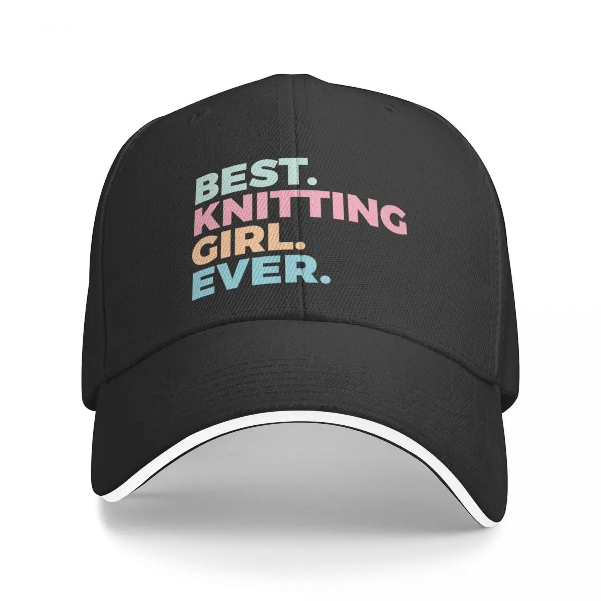 

Best Knitting Girl Ever Knitting Lover Arts And Crafts Baseball Cap Sun Cap Rave Snapback Cap Sun Hats For Women Men's