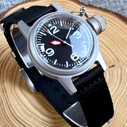 20ATM Diving Tandorio 36mm Double Domed PT5000 NH35A Sandblast Aviation Automatic Sapphire Crystal Military Men Watch Luminous