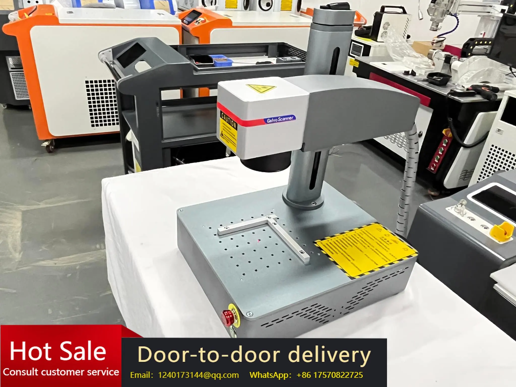 

Desktop Mini Galvo Scanner Alignment System - All-in-One 20W/30W/50W Raycus Maximum Fiber Laser Nameplate Marking Machine