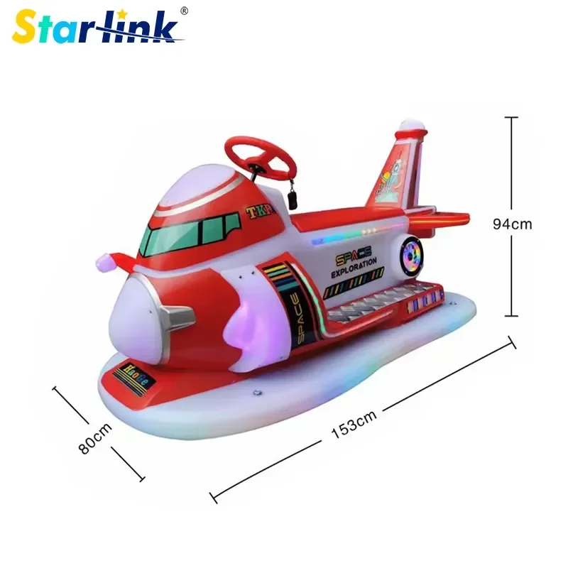 Car playground, attractive children's play facilities, indoor and outdoor shuttle bumper cars with LED lights and remote