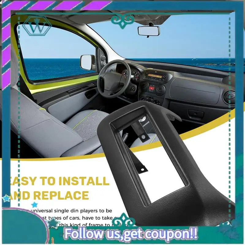 

AA92-Car Fascia Panel DVD Stereo CD Panel Dashboard For CITROEN Nemo Bipper FIAT Fiorino Qubo 2008+