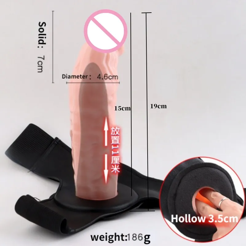 New Wearable Penis Dildo Hollow Sleeve For Unisex Realistic Dick With Panties SexToy Extension Masturbatio Anal Toys For Lesbian