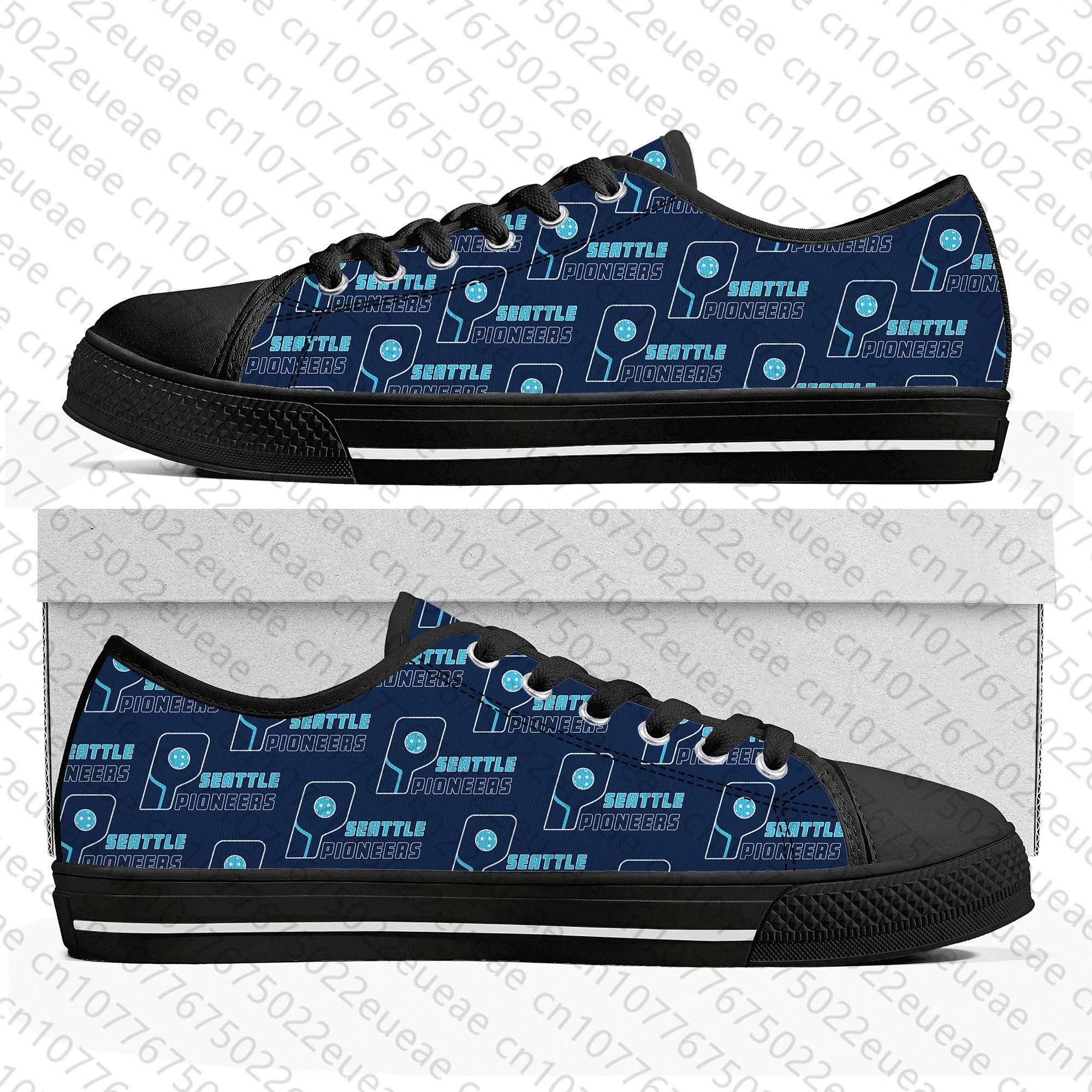 SEATTLE PIONEERS pickleball Low Top Sneakers Mens Womens Teenager Canvas High Quality Sneaker Casual Custom Made Shoes DIY Shoe