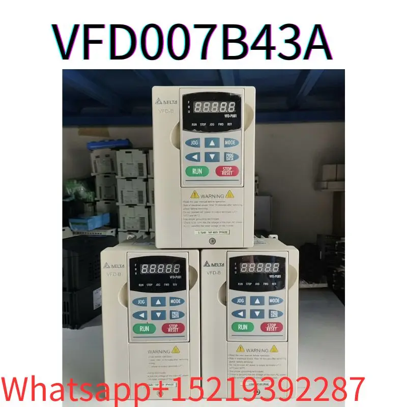 

second-hand B series frequency converter 0.75KW VFD007B43A tested ok