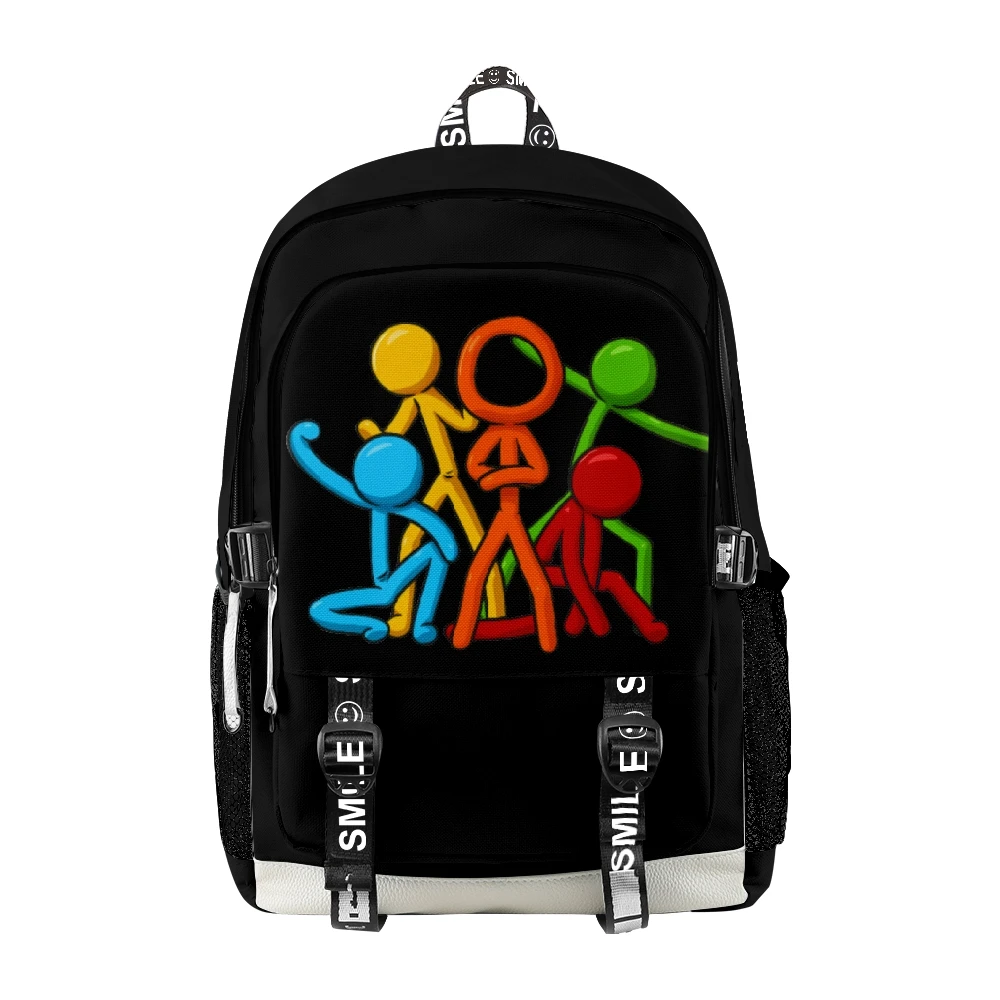 Alan Becker Merch Zipper Backpack Children Kids School Bag Unique Daypack Unisex Traval Bag Oxford Cloth