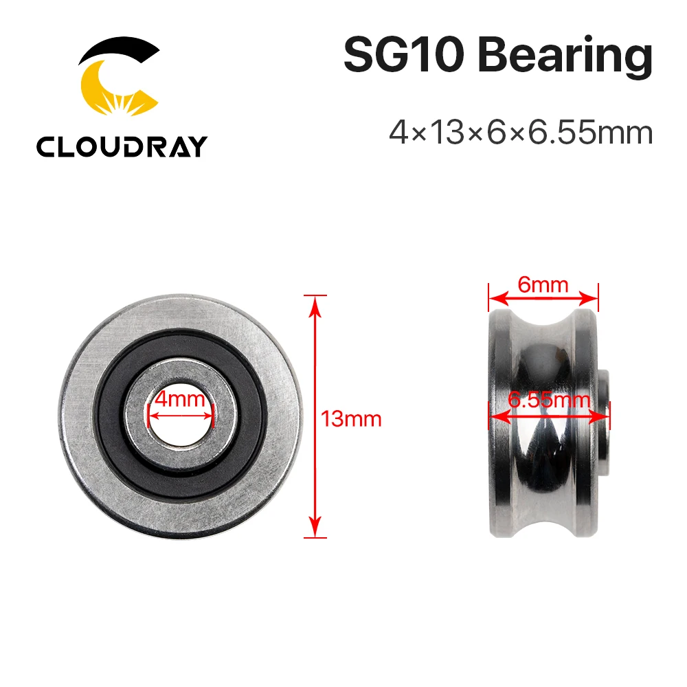 Cloudray 5 sztuk łożyska SG10 SG15 SG20 SG25 łożyska kulkowe dla CO2 maszyna do laserowego cięcia i grawerowania