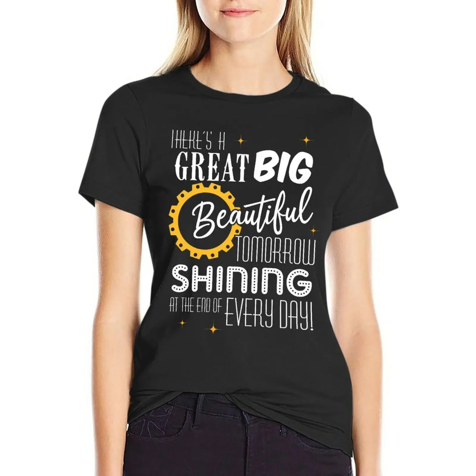 

Progress - White Text T-Shirt summer tops heavyweights animal print shirt for girls anime clothes Woman clothing