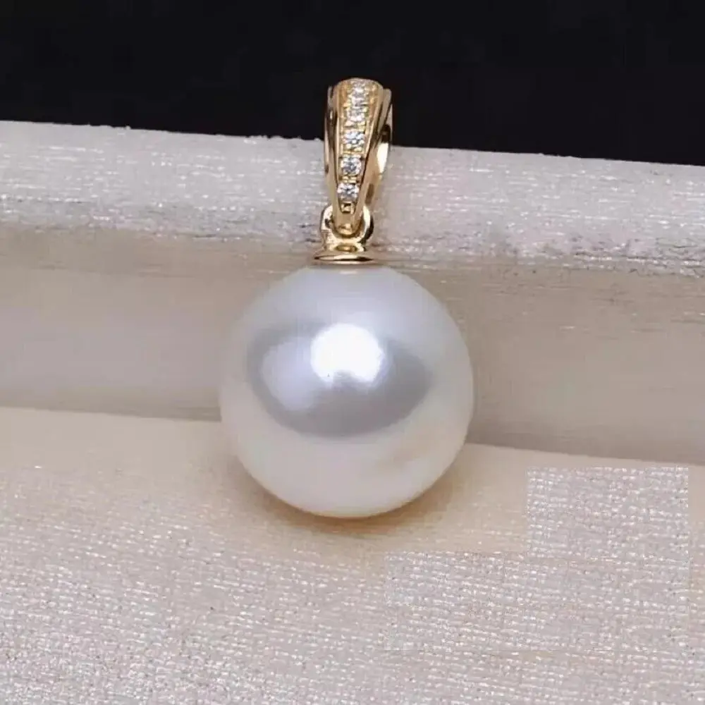 18'' Pearl Pendant 11-12mm AAAA Natural Perfect Round AKOYA White 925S