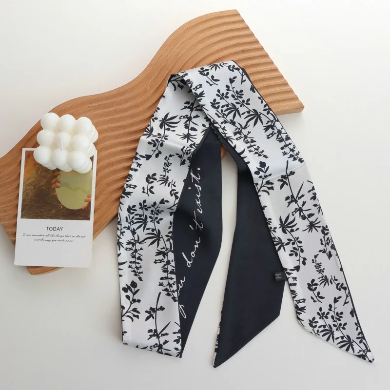 French Polka Dot Long Silk Scarf for Women 2025 New SpringAutumn Fashion Neck Neck Protection High-Grade Versatile Multi-Purpose