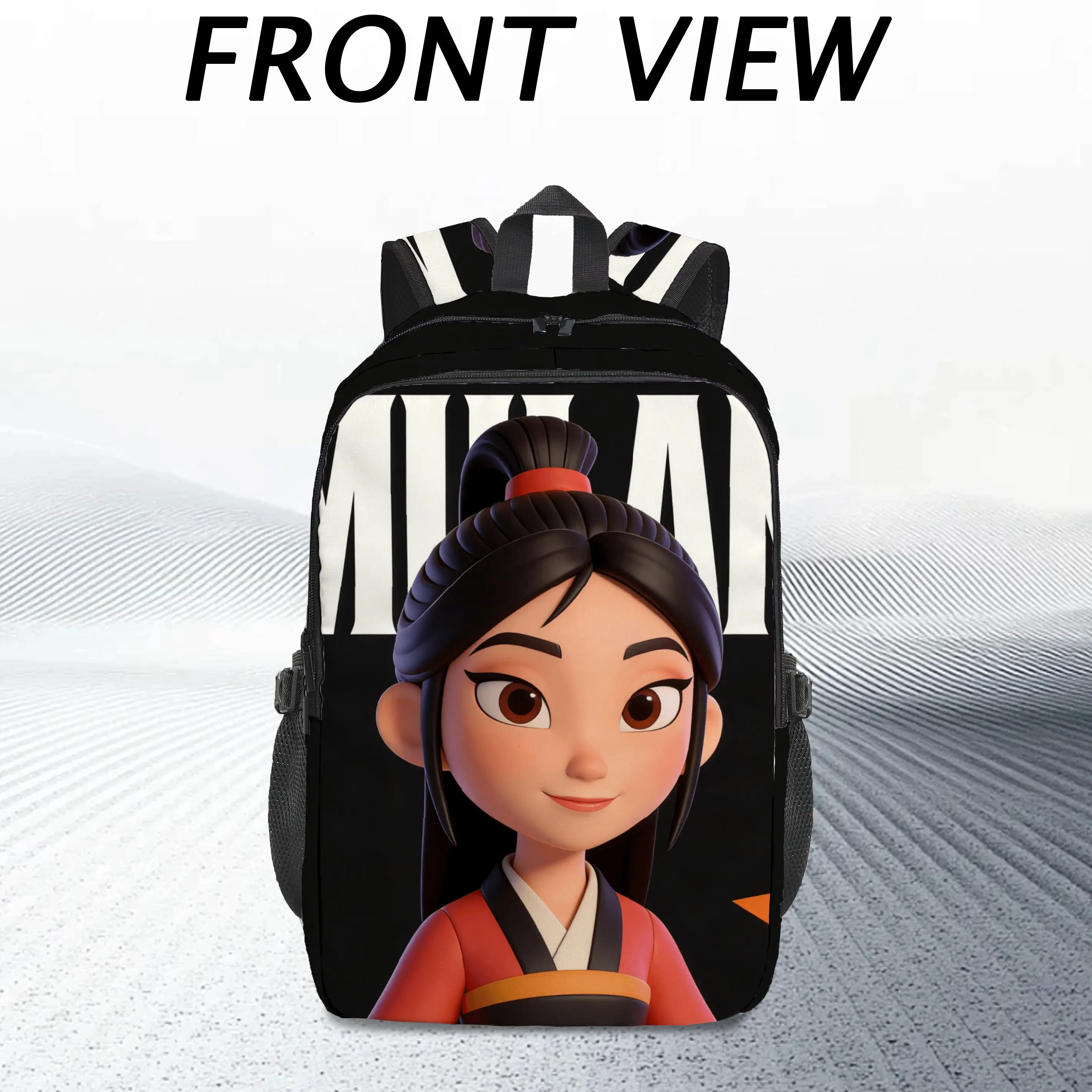 

1PC Disney Mulan Print Backpack Street Style Suitable Gift Item Fashionable Dual Shoulder Bag