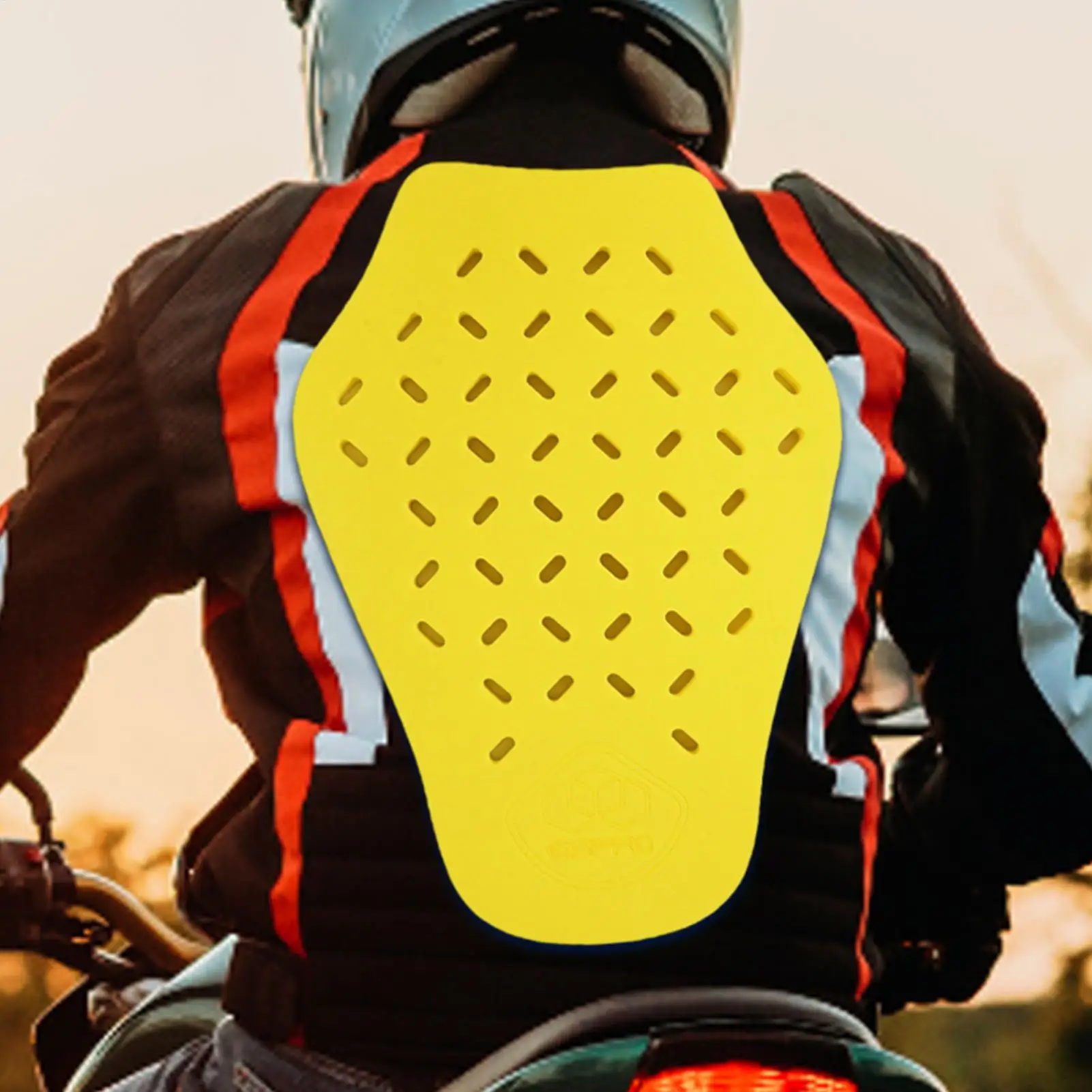 

Universal Motorcycle Jacket Back Protector Insert Lightweight EVA Foam Shock Absorbing Removable Back Protective Pad