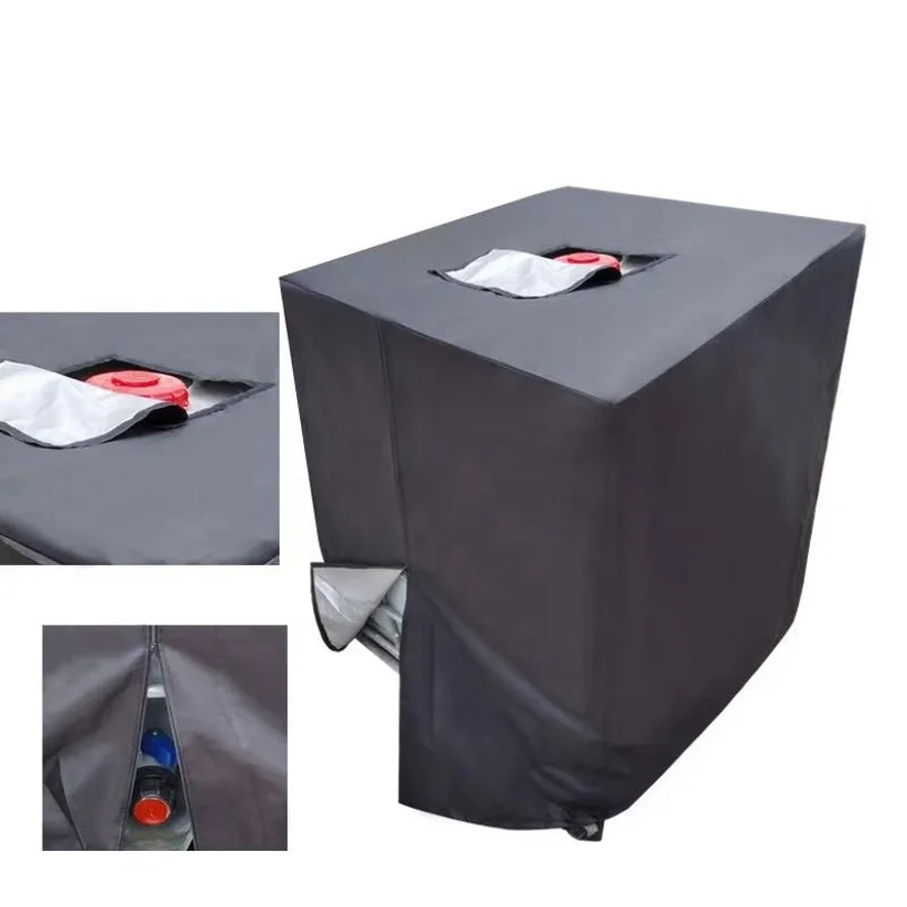 Professional 1000 Liters Ibc Water Tank Cover Outdoor Garden Furniture Waterproof Anti-dust Wind Rain Sun Snow Protection view 3