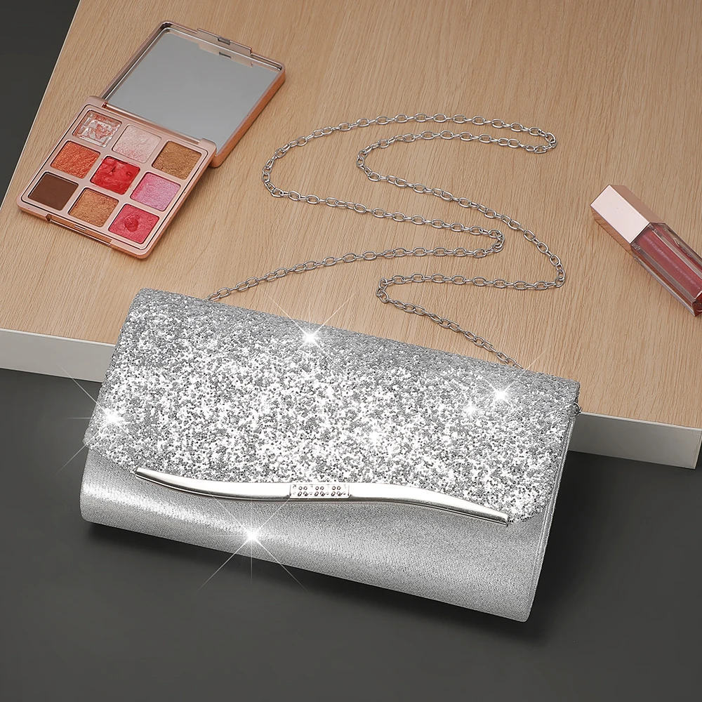 Yeni metalik gece çantası - lü - Flap Bag Envelope incelemesi ve fiyatı