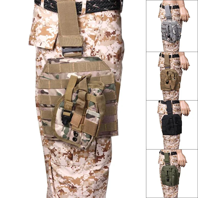 

Tactical Drop Leg Holster Detachable Molle Drop Leg Thigh Holster Hunting Leg Harness for GL17 19 1911 Beretta M9 SIG P226