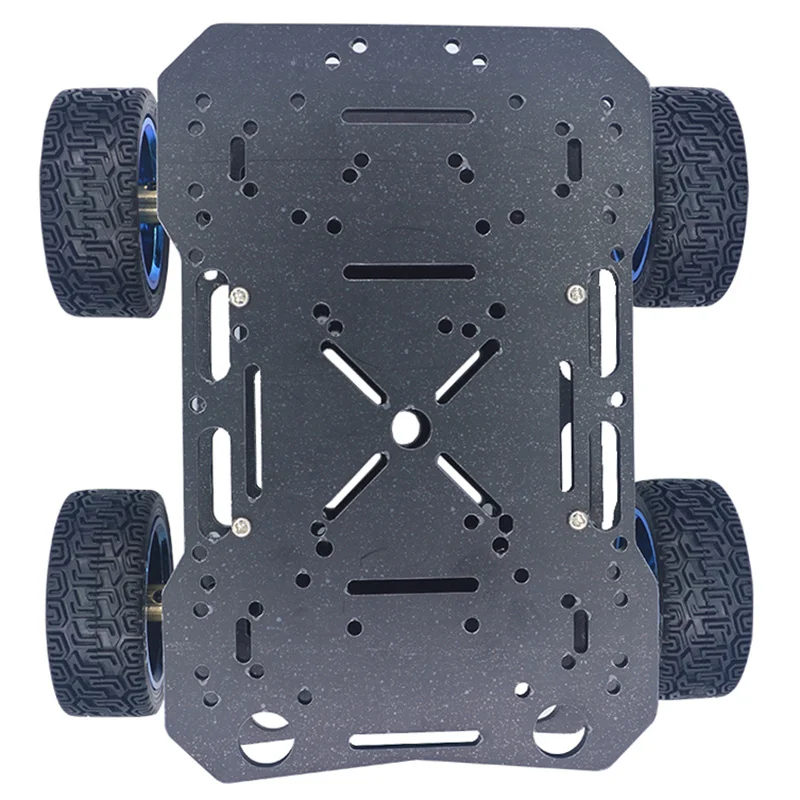 Imagem -05 - Robô Smart Car Chassis Kit Encoder Motor Evitar Obstáculos dc Gear Motor Rodas 4wd 520 370