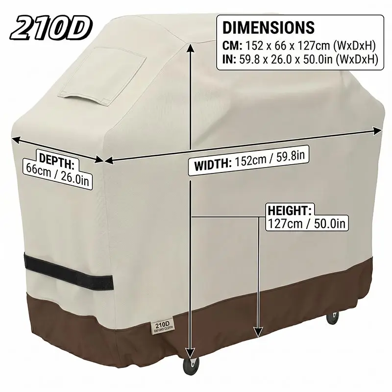 210D 152x66x127cm