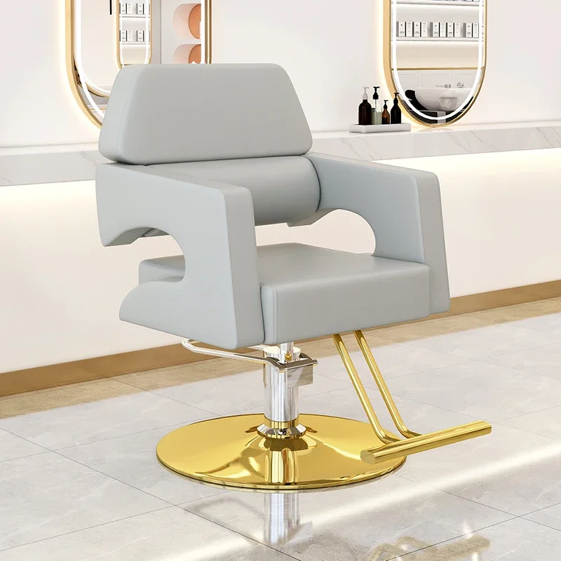 Luxury Nordic Beauty Barber Chairs Premium Simple Style Minimalist Salon Chairs Space Saving Friseurstuhl Salon Furniture