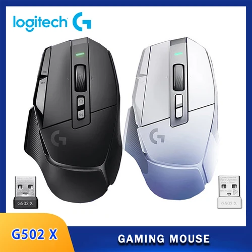 Logitech-ratón inalámbrico G502X con cable/LIGHTSPEED, microinterruptor óptico mecánico híbrido HERO 25K Engine Gaming Mouse