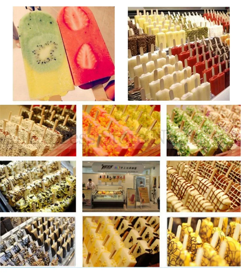 الجليد البوب صينية المصاصة صينية العرض اسكيمو عرض الرف مواد صديقة للبيئة PV البلاستيك