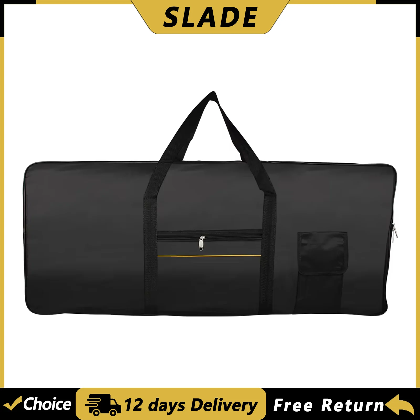 Tragbare Tasche für elektronisches Klavier mit 61 Tasten, wasserdichte Tasche, Oxford-Tragetasche, Aufbewahrungstasche, Tasche für Tastatur, Instrumentenzubehör