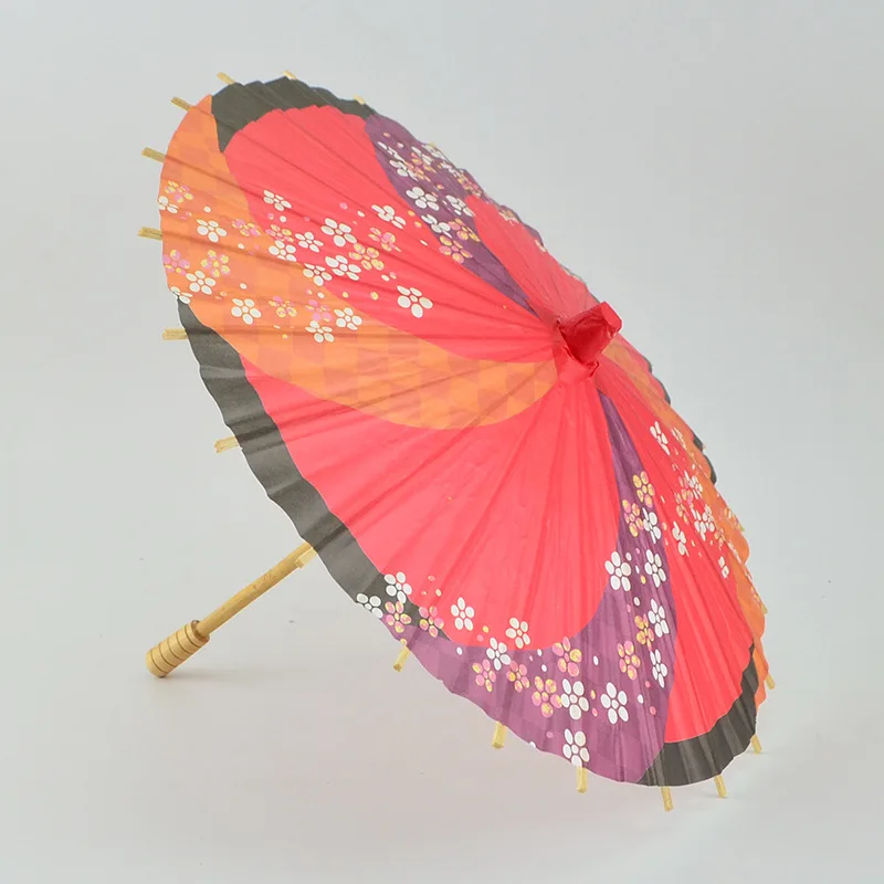 1pc 30/40/60cm Chinese style Paper Umbrella printing Peony Plum Blossom Small Paper Umbrella Kindergarten Small Decor Umbrella