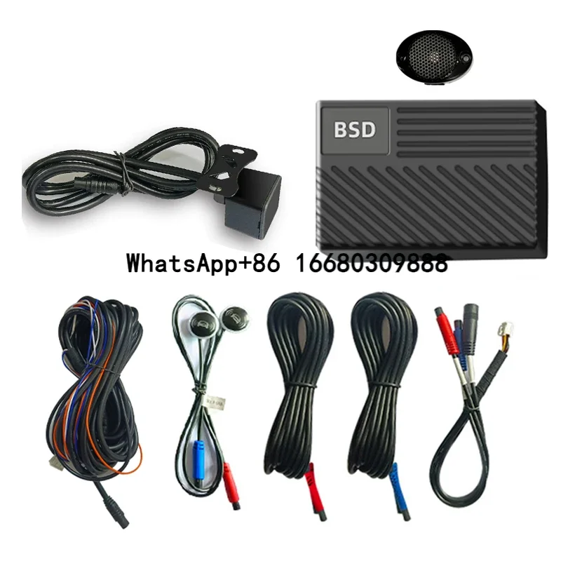 Car Universal Bsd Blind Spot Detection System 79ghz No Drilling Bsm Bicolor Lamp Early Warning Lane Change Assistance System