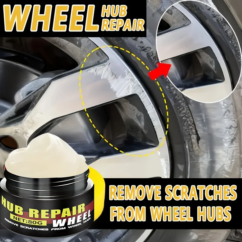 

Паста для восстановления ступицы колеса Fasilawei — паста для удаления царапин, полировки и ремонта. Устраните царапины ступицы колеса, износа.