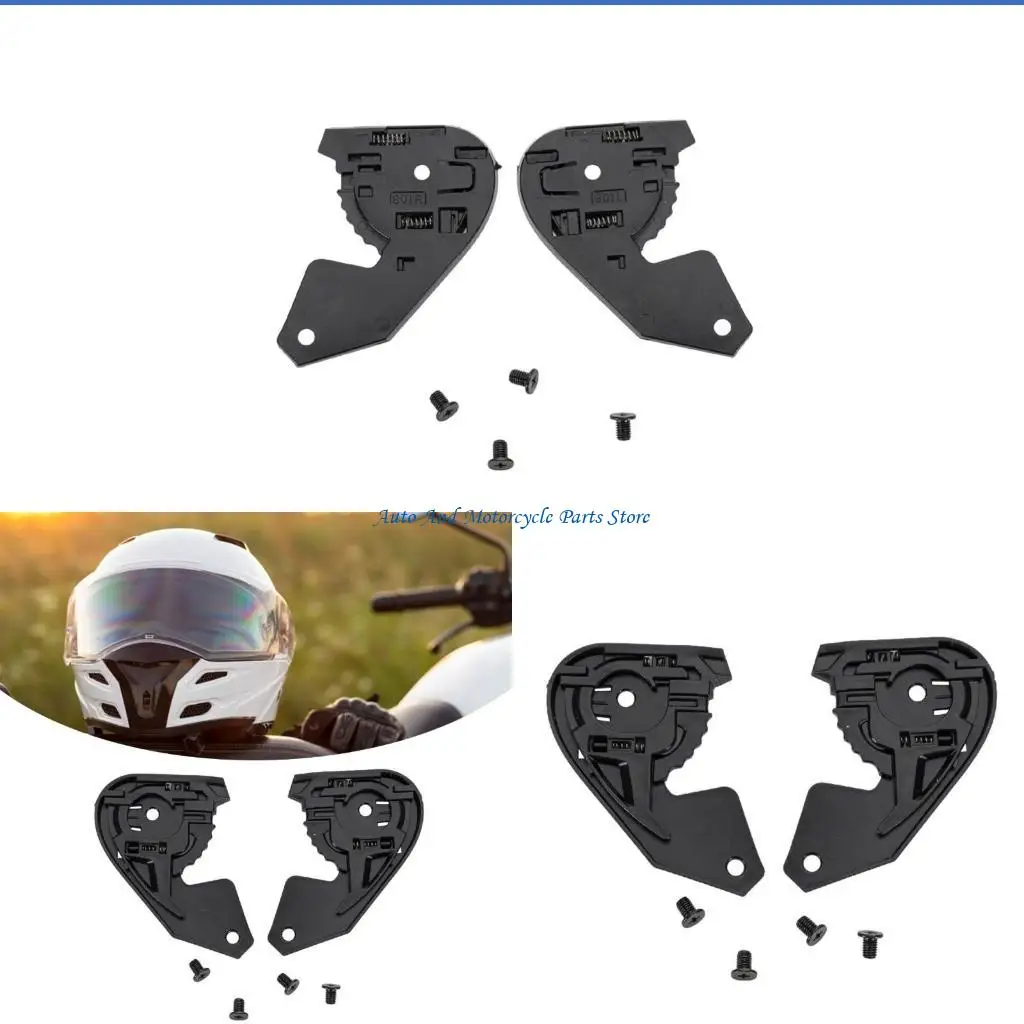 

P9FD 1 пара козырьков для лица, основание с винтом, козырьки для мотоциклетных шлемов, базовая пластина для JHM-802 AIMIT 803,