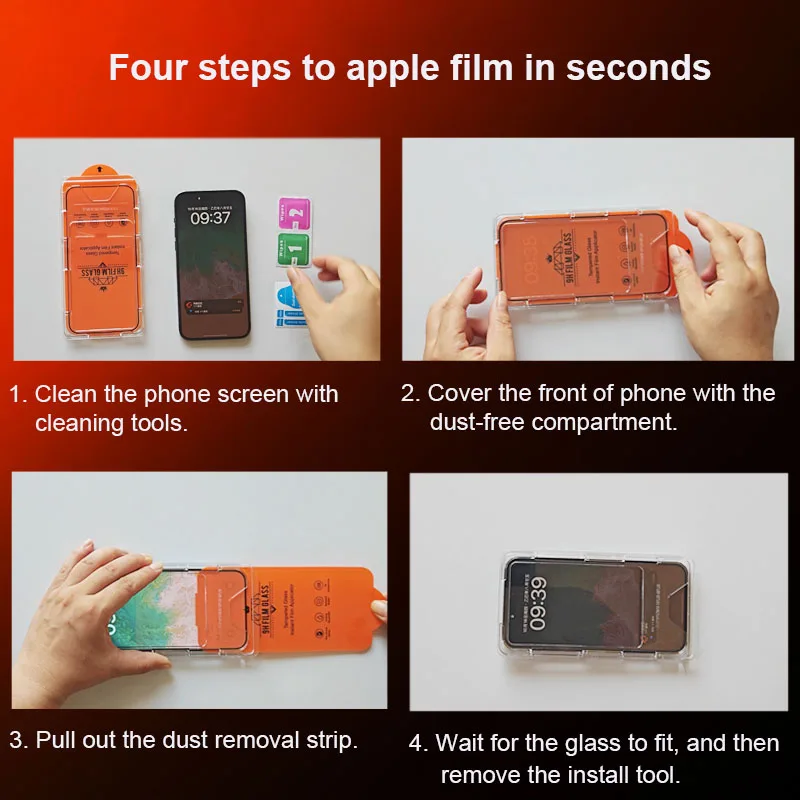 2pcs HD Tempered Glass for iPhone 14 15 Pro Max 15/14 Plus i15 i14 pro max i15+ i14+ Screen Protector Fingerprint-unlock - view 3