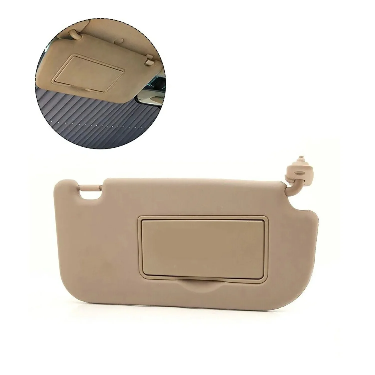 Brand New 85202-03000 Front Left Driver Side Sun Visor Makeup Mirror For 2004-2010 Kia Sportage Beige 8520203000 Auto Beige