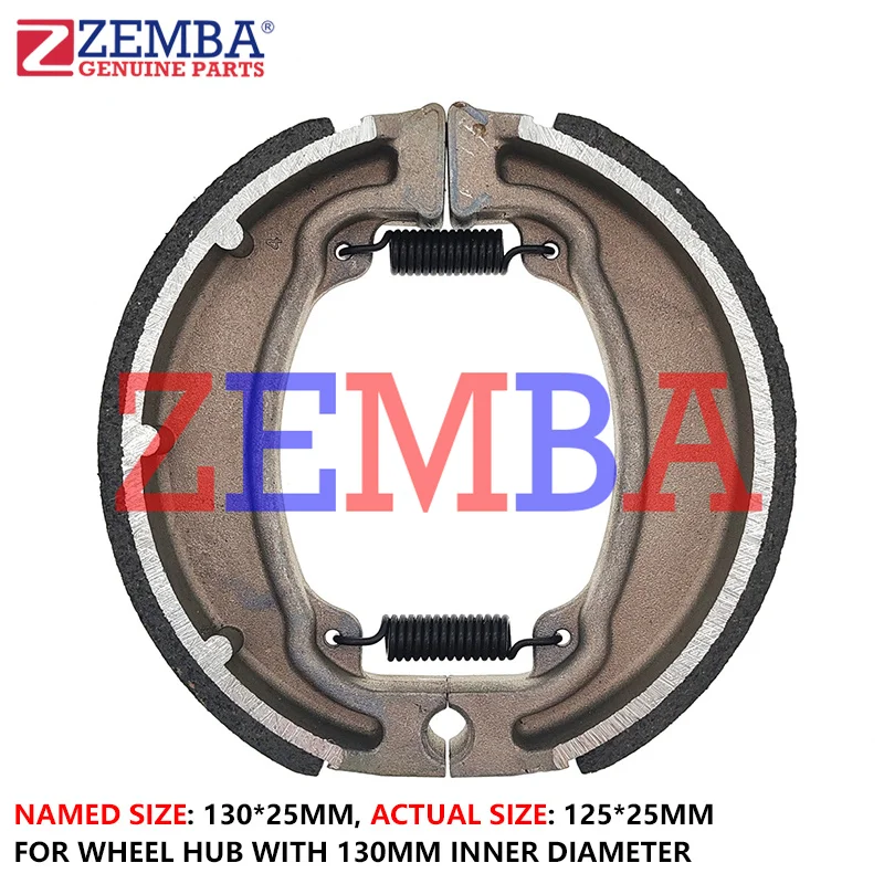 

MOTORCYCLE BLACK SHEEL ASBESTOS FREE BRAKE SHOE 130*25 FOR HONDA WH125-Z CG125 CARGO DT175 ECO100 CBF125 KYMCO AGILITY125