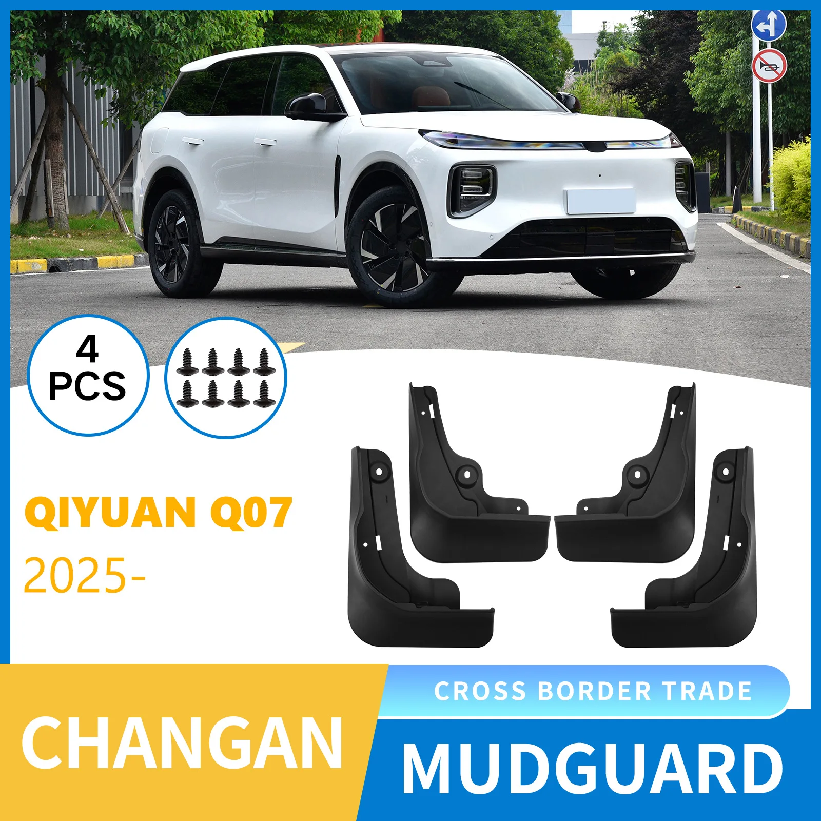 

Fenders For Changan Qiyuan Q07 2025 car tire mudguard modification,Front Rear Flares Splash Guards Cover Car Accessorie