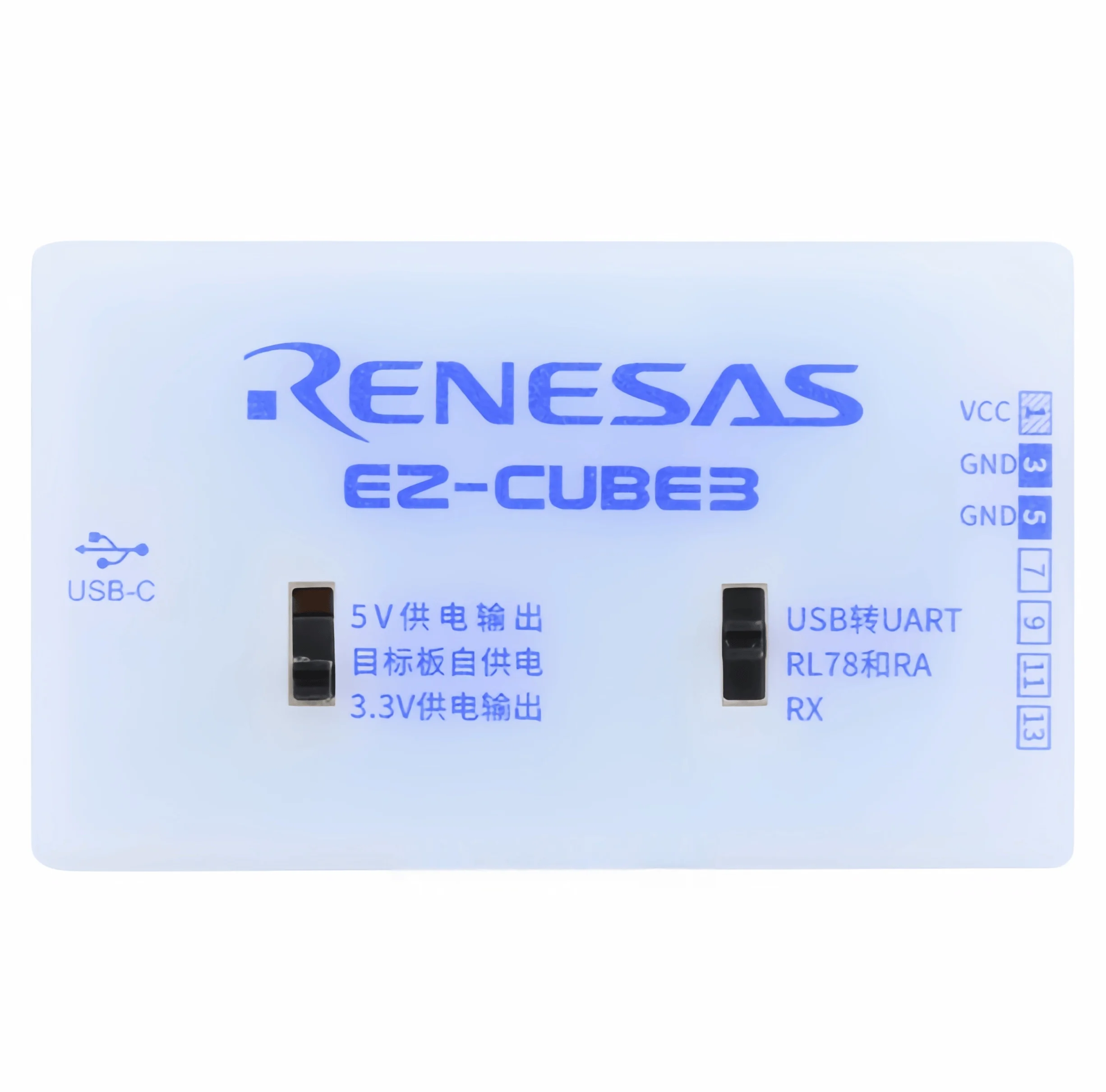 

EZ-CUBE 3 2 Renesas programming debugger SWD UART RA RL78 RX MCU simulation
