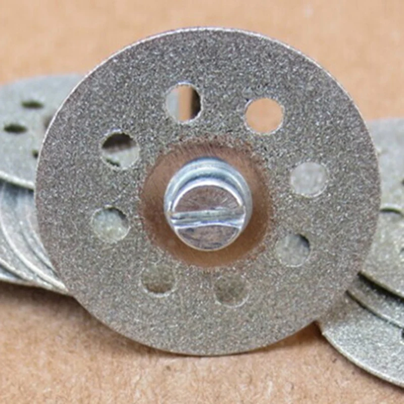 10 stks 22mm diamond disc schurende diamant slijpschijf bit snijden steen cirkelzaagblad dremel multitool accessoires