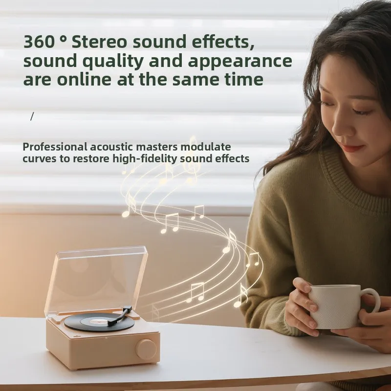 

New Atomic Alarm Clock Bluetooth Speaker Annual Meeting Card Subwoofer New Year Customized Gift Desktop