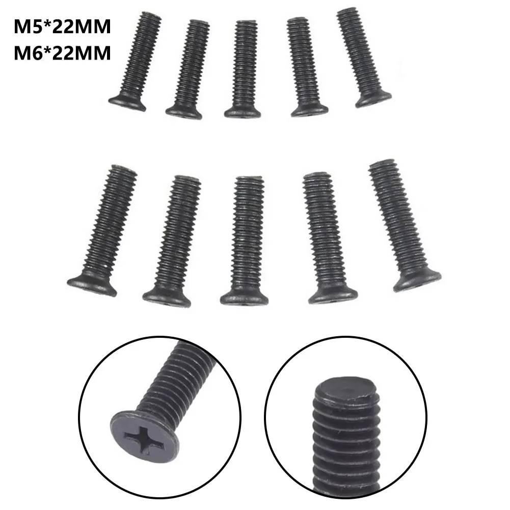 10Pcs Fasteners Screws Drill Chuck Fixing Screw For 1/2inch Left Hand M6 Thread 20mm 3/8inch UNF Power Tool Accessories