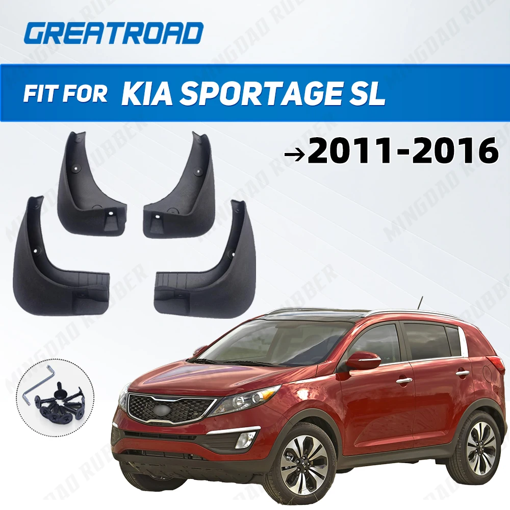 

1 комплект автомобильных передних и задних брызговиков для KIA Sportage (SL) 2011 2012 2013 2014 2015 2016, аксессуары, брызговики 1 комплект/4 шт. крылья